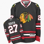 Reebok Chicago Blackhawks 27 Men's Johnny Oduya Black Authentic Third NHL Jersey